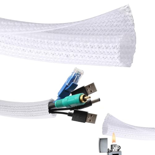Image of Supvox 6.6ft Cable Sleeve Cord Protector Wire Loom Tubing Split Sleeving