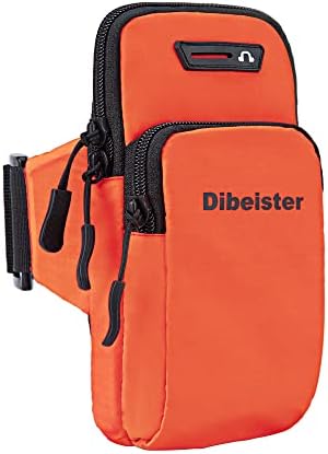 Dibeister(M) Armband - with YKK Zipper, Waterproof Reflective Fabric, Adjustable Armband, Suitable for Mobile Phones Within 6.3 * 3.5 * 0.8 inches, Suitable for Running, Cycling, Hiking, Sports.