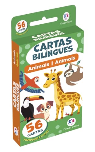 Flash Cards Cartas Bilíngues – Animais – Animals: