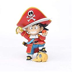 KIJIGHG Versión Pirata Son Goku Acción Dragon Ball Z Juguetes para niños Figura de Anime PVC Figuras de acción Modelo de Personaje de Anime 16Cm