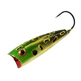 Rebel Lures Micro Critters Ultralight Crankbait Fishing Lure with Barbless Hook, Bullfrog, Micro Pop-R, One Size