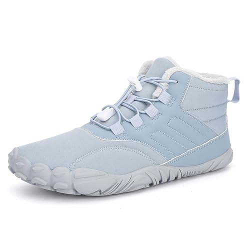 Winter Barefoot Shoes Women, Non-Slip & Waterproof Winter Barefoot Shoes Walking, Men Women Wide Toe Hiking Boots Sneakers