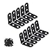 YMDZ 10 Pcs Soporte de Esquina Forma de L Soporte de Ángulo Recto Corner Brace 40 x 40 x 17mm 90 Grados Escuadras de Ángulo para Madera Muebles, con Tornillos, BH-4040 Negro
