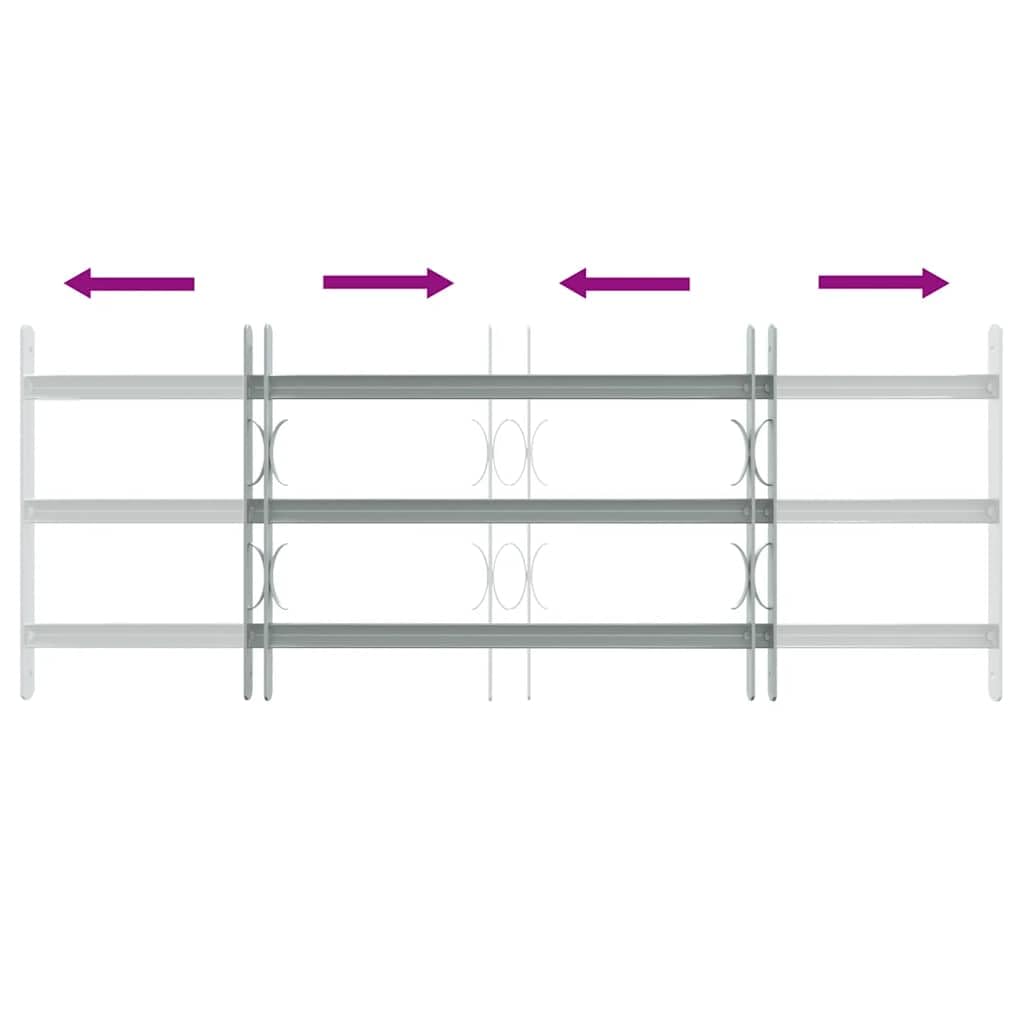 Genérico Reja de Seguridad Ajustable Ventana con 3 Barras 700-1050 mm,Bricolaje,Materiales de construcción,Ventanas,141383