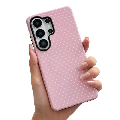 ZTOFERA for Samsung S26 Ultra Case Fit for MagSafe, Polka Dot Pattern-Pink