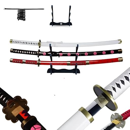Hashiman Roronoa Zoro Shusui Wado Kitetsu Triple Katana One Piece - Tres réplicas de manga sable + soporte de espada de madera + triple cinturón | Ya disponible en tu tienda friki favorita! En mundofriki.es! Hashiman Roronoa Zoro Shusui Wado Kitetsu Triple Katana One Piece - Tres réplicas de manga sable + soporte de espada de madera + triple cinturón | Ya disponible en tu tienda friki favorita! En mundofriki.es!