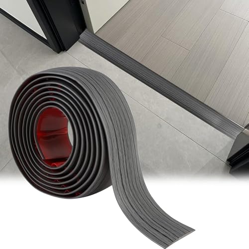 Tira autoadhesiva de 6 m x 5 cm, perfil plano para puertas y sillas de ruedas, fácil instalación