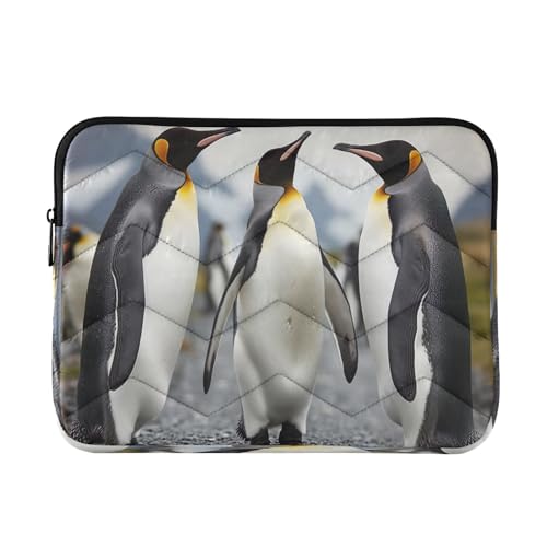 Funda para portátil 13-14 pulgadas impermeable con diseño de pingüinos