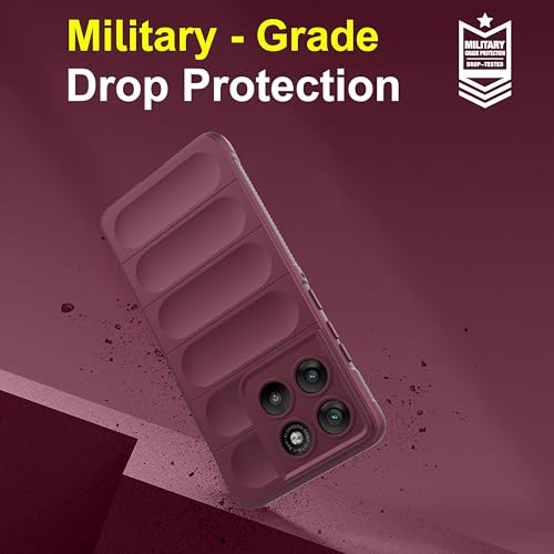 Image of Zapcase Back Case Cover for Motorola Edge 70 5G | Compatible for Motorola Edge 70 5G Back Cover | Liquid Silicon Magic Case with Camera Protection | Plum