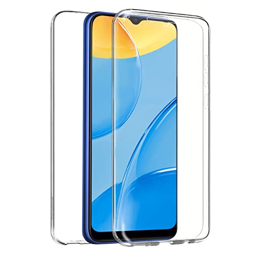 TBOC Cover Compatibile con Oppo A15 [6.52 Pollici] - Custodia [Trasparente] Completa Copertura Integrale [Silicone TPU] Protezione Totale [360 Gradi] Full Body Anteriore Posteriore Sottile