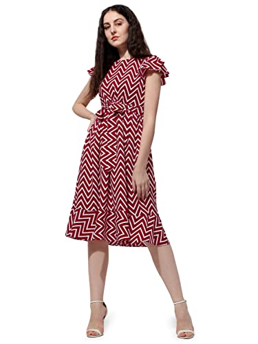 Image of OOMPH! Women's Fit and Flare Knee Length Dress