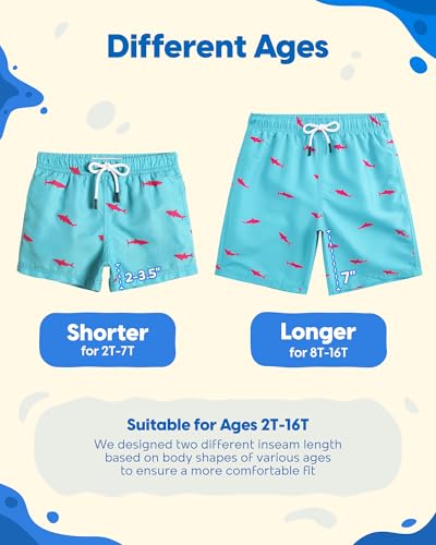 image for maamgic Boys Swim Trunks Toddler Swim Shorts Little Boys Bathing Suit 
