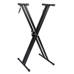 Support Clavier, Double Embase Forme X, Support Piano Électrique Réglable 6 Positions – en Métal, Noir - Les Beatles, Paul McCartney, John Lennon, RIngo Starr, George Harrison Support Clavier, Double Embase Forme X, Support Piano Électrique Réglable 6 Positions - en Métal, Noir – Image 2