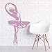 Adesivi murali Ballerina Ballerino di danza classica Stickers murali, Decorazioni per la casa in vinile, Per ragazze Camera da letto Sala da ballo Studio di danza Murales, 70x118cm