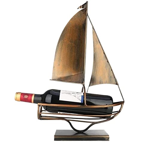 Soporte para botellas de vino de hierro 27x11x45 cm miniatura 1