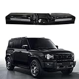 Glossy Black Roof Top Light Bar Spotlights with 2 LED DRL Lamp Fits for 2024 2025 Jetour Traveller T2 Exterior Accessories Super Bright