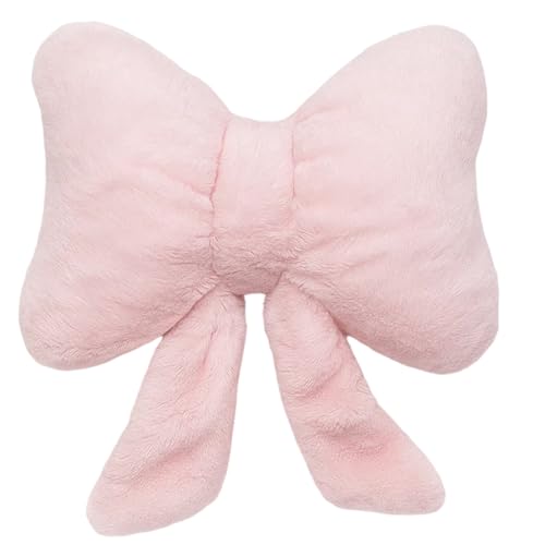 ZPSCXQ - ZPSCXQ Bow Pillow, Preppy Stuff Pink Bow Cushion for Bedroom, Soft Decorative Pillow for Girls Room, Preppy Room Decor, Pink Bedroom Accessories