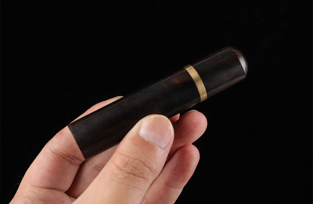 Goeielewe 4 porta stuzzicadenti portatile in legno, dispenser per denti tascabili, contenitore per aghi, porta stuzzicadenti in legno (colore casuale