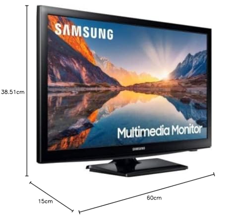 Image of Samsung 59.79 Cm (23.54 Inch) Hd Led Backlit Monitor With Built-In Speakers (Ls24R39Mhawxxl), Black