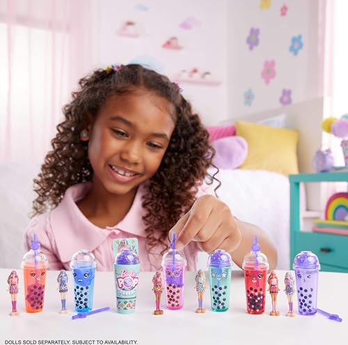 Barbie Mini Barbie Land 5-Pack Pop Reveal Dolls, 1.5-inch Mini Doll with Surprise Reveal & Sensory Play Piece (Styles May Vary)