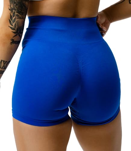 Image of Gymreapers Infinity Seamless Workout Shorts High Waist Biker Shorts for Women Athletic Gym Running Pilates Yoga Sport Short