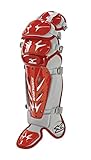 Mizuno G3 Samurai Shin Guards, 16.5-Inch, Red/Grey