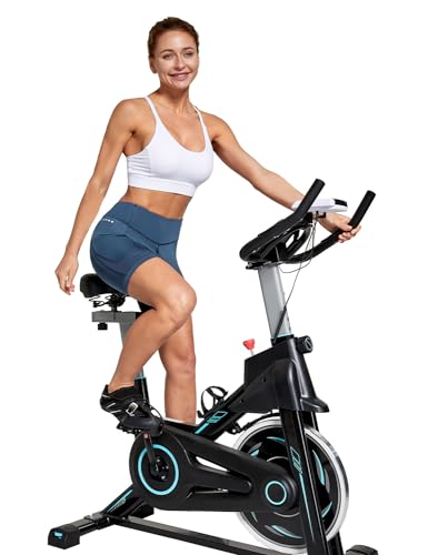 baleaf Women's 4D Padded Bike Shorts Cycling Underwear with Padding Pockets Bicycle Pants Biking Tights Spin Gear Clothes Strait Blue M - Image 7