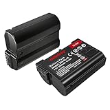 EN-EL15c - Batteria per Nikon 2.800 mAh, EN-EL15, ad alta capacità, per fotocamera Nikon D750, Z6 III, Z7 II, D7500