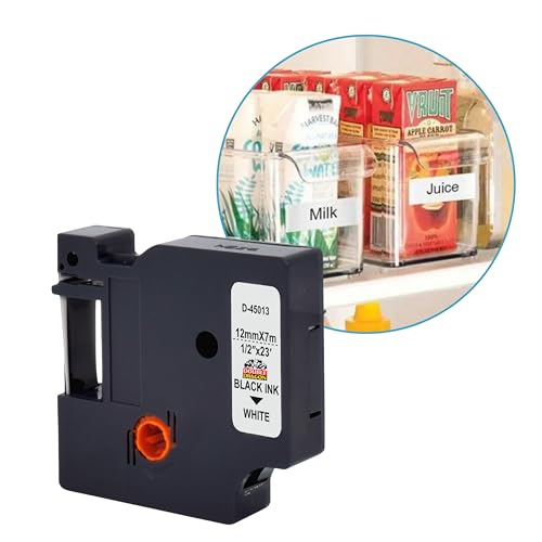 ✅ APPLICAZIONE VERSATILE: Compatibile con i nastri Dymo D1 nero su bianco 12mm, questi nastri sono adatti sia per uso interno che esterno. Offrono grande versatilità per organizzare oggetti e garantire che siano facilmente identificabili. La stampa chiara e nitida delle cartucce di etichette migliora la leggibilità, rendendole ideali per molteplici applicazioni.