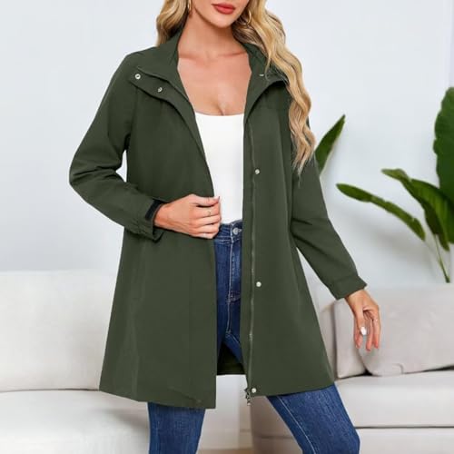 Chaqueta softshell de mujer impermeable cortavientos rojo para primavera y otoño 3