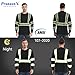ProtectX High Visibility Long Sleeve Shirts Reflective Hi Vis Safety Shirt for Men Class 2 Construction Shirt 1 Pack Black Long X-Large
