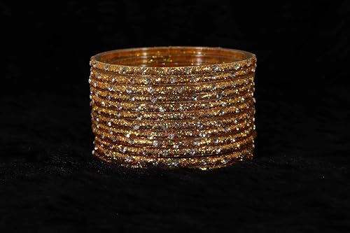 Glass Bangles Set with Diamond Stone Kanch ki Chudiyan