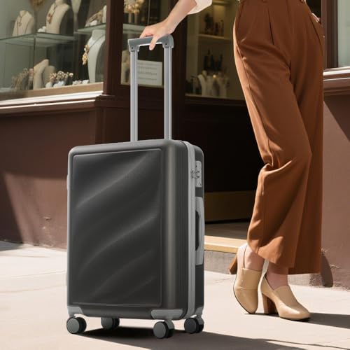 Luggage Set 3 Piece, Lightweight Durable ABS Suitcases with Spinner Wheels and TSA Lock, Carry-on & Checked Travel Luggage (20"/24"/28") (Bronze Golden)3