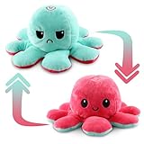 pulpo gigante real 🎁 REGALO PERFECTO】 El peluche de pulpo reversible es un lindo regalo para niños, niños pequeños, amigos para cumpleaños, fiestas infantiles, baby shower, Halloween, Acción de Gracias, San Valentín, Navidad y otras ocasiones.