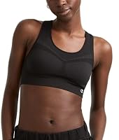 Champion Women's Freedom Seamless Racerback Sports Bra, Black, X-Small