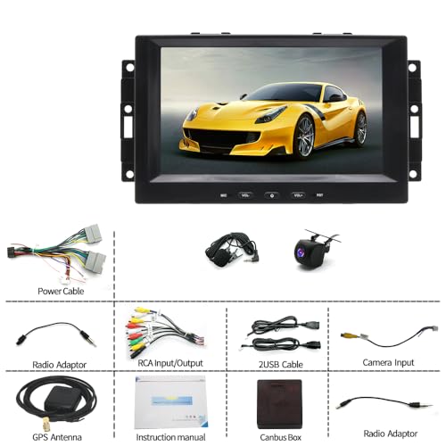 Radio Doble Din con Pantalla Táctil 9" para Chrysler Dodge miniatura 7