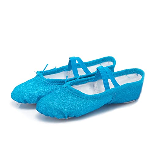Ballet Shoes Split-Sole Glitter Flat Yoga Dance Shoes for Girls Toddler/Kid Pin𝐤 Ballet Slippers Performance3