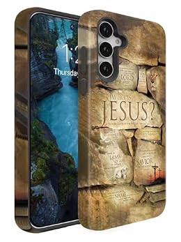 WQIOICNXK Compatible for Samsung Galaxy A16 5G Case,Individualized and Distinctive Double Layer Protection Shockproof Phone Cover for Women Men Girl Boy,Christian Faith Jesus