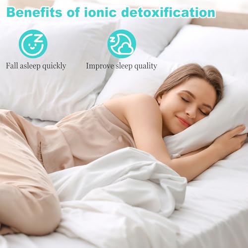 Ionen Fußbad Gerät,Elektrolyse Fussbad Entgiftung, Detox Fußbad Set,Tragbare Ionic Foot Spa Bath Machine für Fördert die Durchblutung, reduziert Stress und Verbessert die Schlafqualität (ohne Wanne)