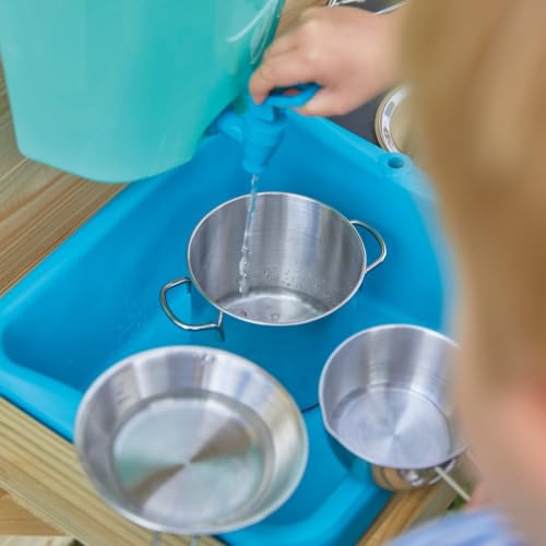 Foto von TP Toys Early Fun Playhouse Accessory FSC Bolt on Mud Kitchen Attachment für EIN Spielhaus enthält Wasser Butt, Splash Wanne, Töpfe, Mischen Schneebesen Messy Play, Holzfarben