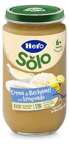 Hero Baby Tarrito de Crema de Bechamel y Lenguado, 235g