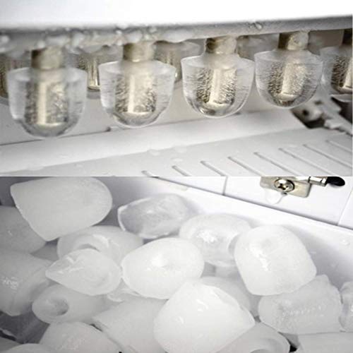 MHGD Eismaschine, tragbare elektrische Eismaschine auf der Theke, leise, einfache Bedienung, 26 Ibs (12 kg) EIS in 24… – Bild 3