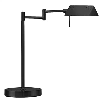 OBright LED Pharmacy Table Lamp, Full Range Dimming, 12W LED, 360 Degree Swing Arms, Desk, Reading, Craft, Work Lamp, ETL Tested, Black