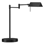 O'Bright LED Pharmacy Table Lamp, Full Range Dimming, 12W LED, 360 Degree Swing Arms, Desk, Reading, Craft, Work Lamp, ETL Tested, Black