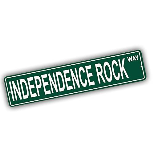 Brotherhood Aluminum Street Sign for Independence Rock - Wyoming Wall Decor