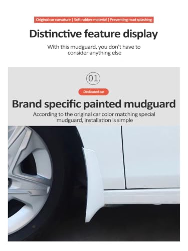 Garde-boue Volvo XC60 MK2 accessoires bavette blanche - 5