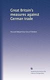 Great Britain's measures against German trade