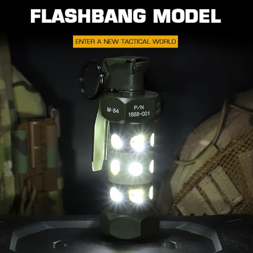 Gunyoo Airsoft Flashbang Modell Taktische Handgranate Spielzeug Outdoor Camping Notlicht für Paintball Kampf CS Schlacht Spiel Militär Cosplay Requisiten Feld Training