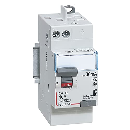 Legrand - Interrupteur differentiel bipolaire - 2P - type A 30mA arrivée/départ haut auto 40A