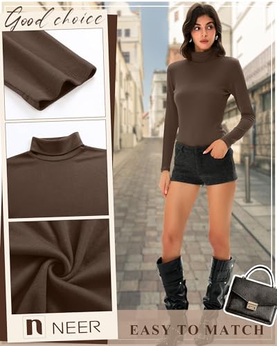 Haut thermique col roulé femme manches longues pour l'hiver - 4